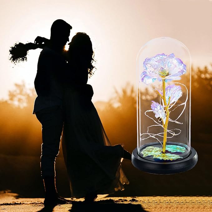 Eternal Glow Rose Lamp – A Love That Shines Forever