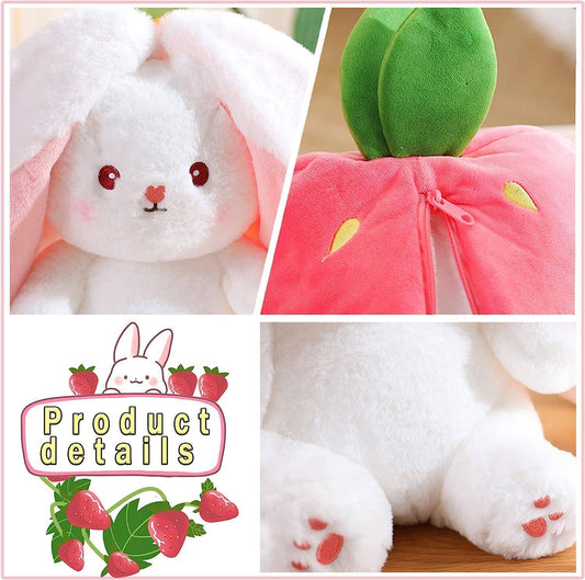 Reversable Cute Plush Big Ears Bunny