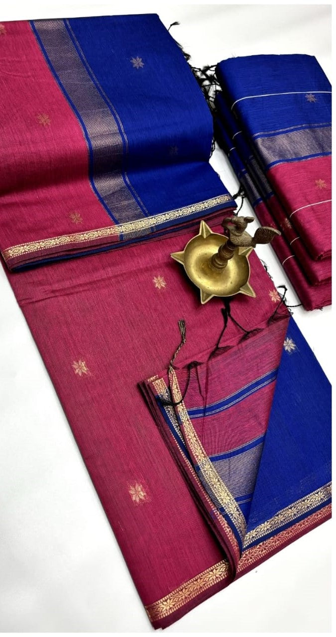 Radiance & Royalty Maheshwari Silk Cotton Saree | Grace in Every Drape