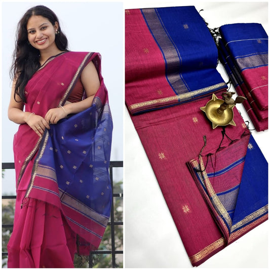 Radiance & Royalty Maheshwari Silk Cotton Saree | Grace in Every Drape