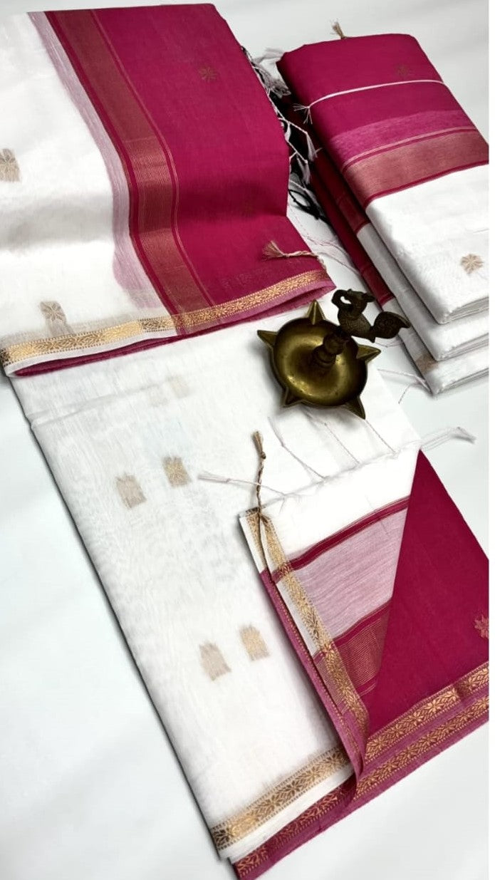 Radiance & Royalty Maheshwari Silk Cotton Saree | Grace in Every Drape